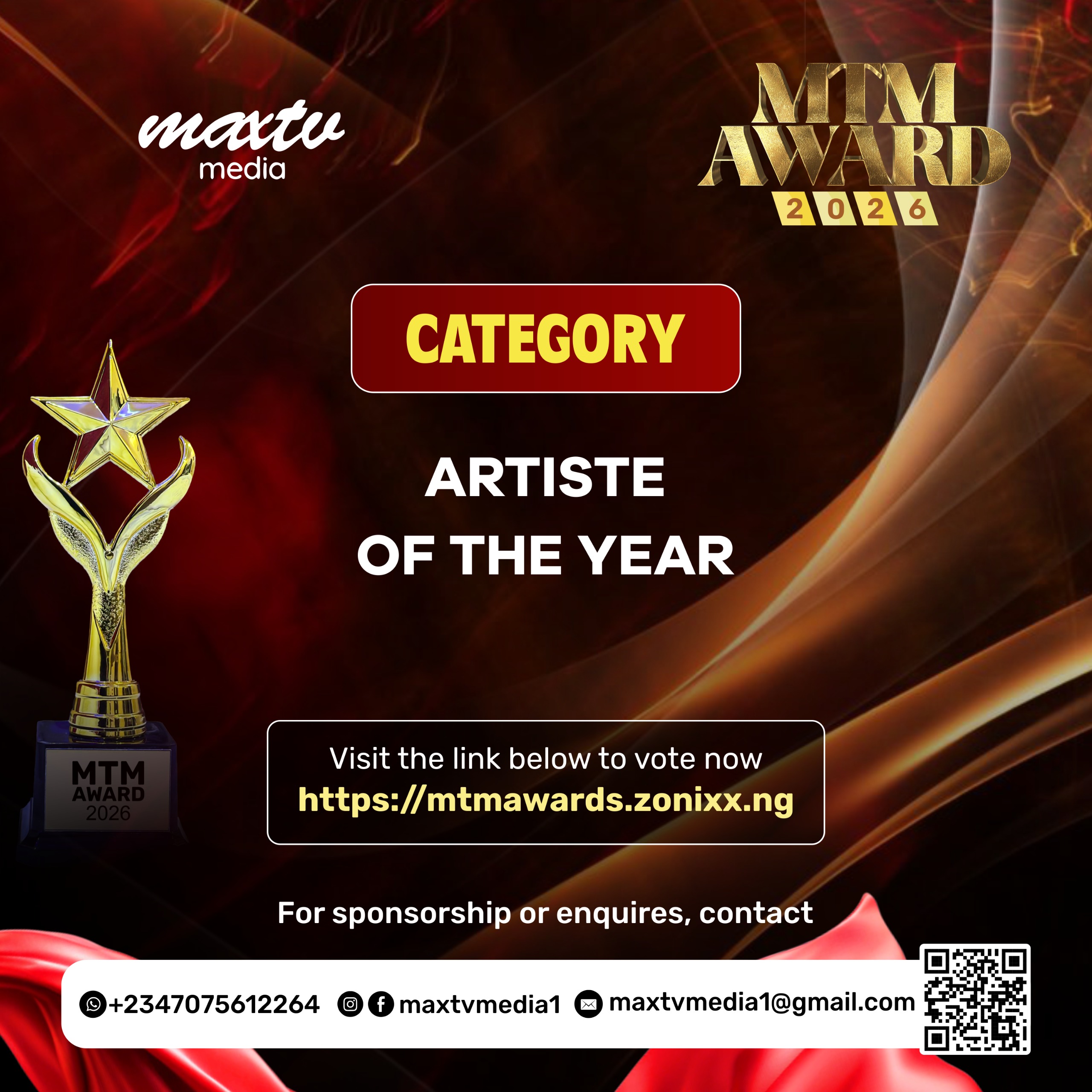 ARTISTE OF THE YEAR 