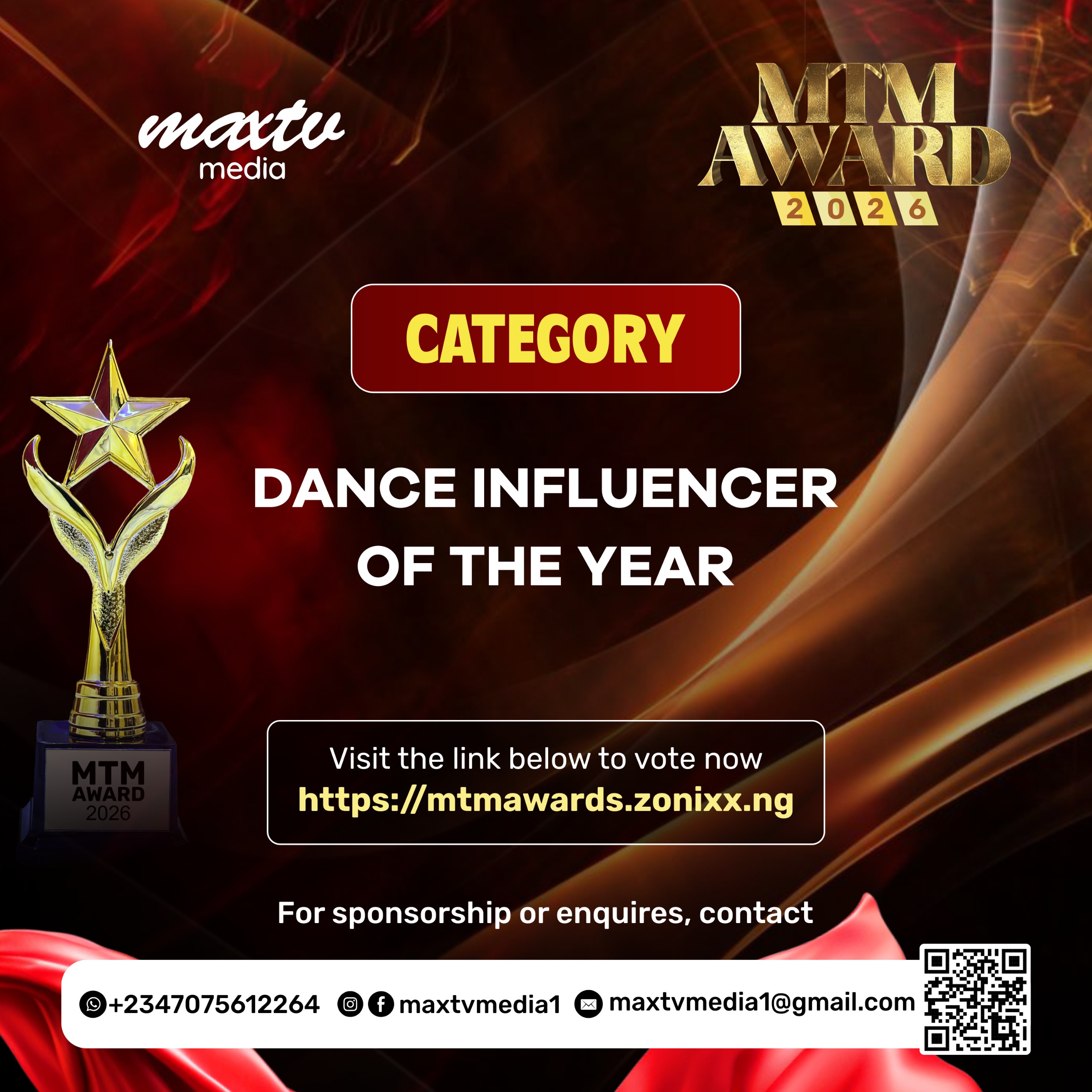 DANCE INFLUENCER OF THE YEAR 