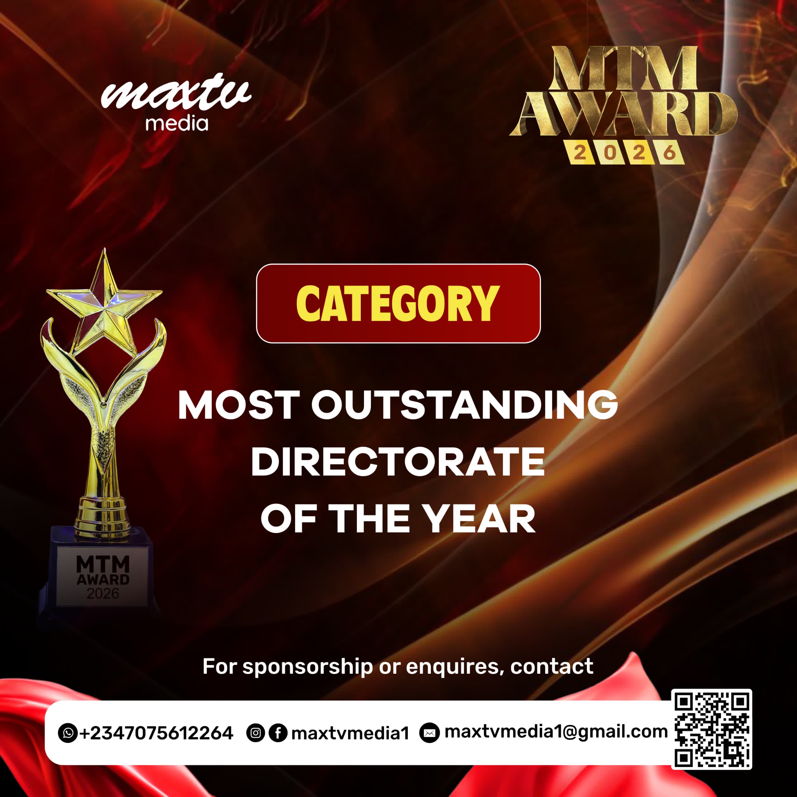 MOST OUTSTANDING DIRECTORATE OF THE YEAR 